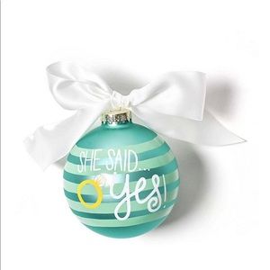 SOLD-Decorating/ Holiday just  engaged ornament